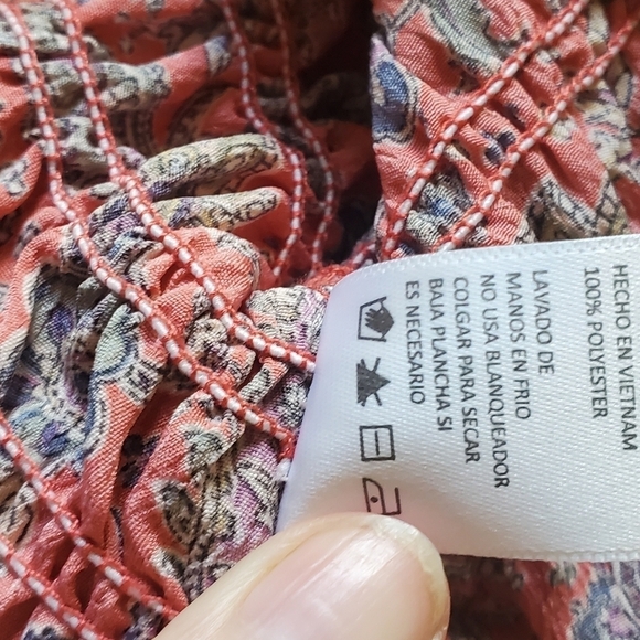 Paper Crane Sleeveless Paisley Spaghetti Strap Sz. M Top - Picture 11 of 11